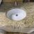 34"W White Bathroom Vanity Granite Top White Undermount Sink Used 4 thumbnail