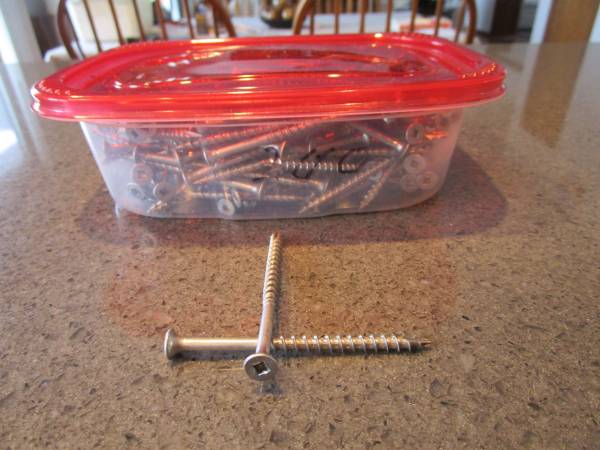 3" 316 stainless deck screws 1