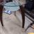 Glass, Metal, and Wood end table 3 thumbnail