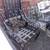 4 old heavy wrought iron patio chairs and table 2 thumbnail