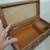 Jewelry Music Box Plays Shadow of Your Smile - Cane Top Oak Wood Vtg 4 thumbnail