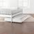 Jenny Lind Crate & Barrel twin bed, trundle, side rails 1 thumbnail