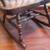 VINTAGE ROCKING CHAIR NATURAL WOOD THE REAL AMERICAN DESIGN MANSION 4 thumbnail