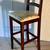 Tall Wooden Full Back Bar Stool NEW 1 thumbnail