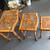 🌟 Vintage Bamboo Nesting Tables – Rustic Star Motif with Stone/Metal 2 thumbnail