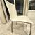 Steel Steel Turntable /Rotating glass, leather dinning table, with 5 3 thumbnail
