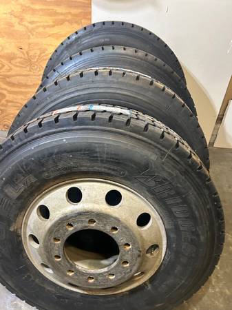 11R-22.5 Set of tires and wheels - $1,425 (Bartlett)62970099087105122