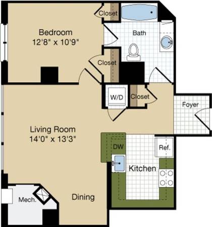 $2,475 / 1br - 683ft2 - 💥 September Deal! 1BR/1BA – $500 OFF First Month + No Admin Fee 💥 (Rosslyn, VA)63822062450947122
