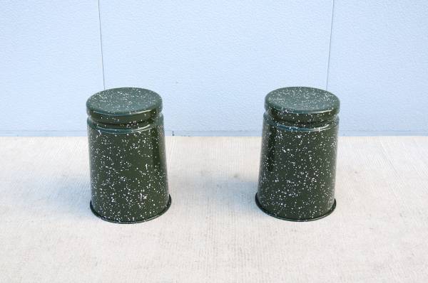 Modern Max Lamb for Hem Last Stools in Green and Pink Splatter, a