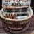 Picnic Basket Wicker Leather Plaid Dishware 1 thumbnail