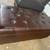 Brown leather storage ottoman 1 thumbnail