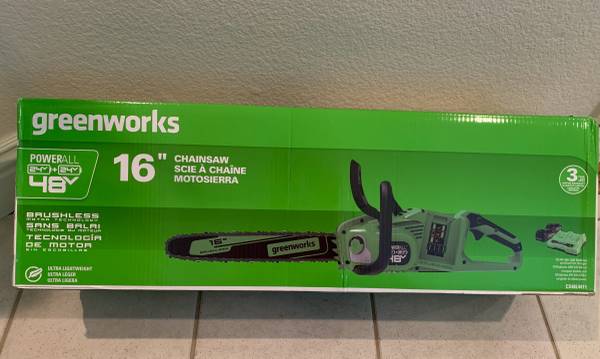 Greenworks 16” Chainsaw 1