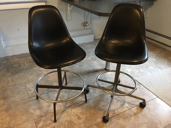 Herman Miller Drafting Stools Pair MCM 1