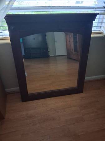 Solid Wood Framed Mirror 1