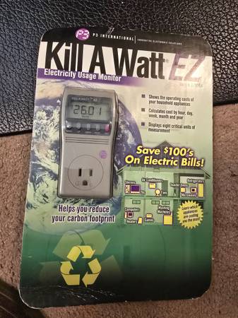 Kill A Watt EZ, Electricity Usage Monitor, P3, Unopened and Unused 1