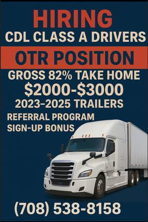 💰 CDL-A DRIVERS: $2000-3000/WEEK – START FAST – NEW TRUCKS💰 1