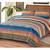 Queen Boho Stripe Light-Weight Reversible Bed Set 3-Pc EUC 1 thumbnail