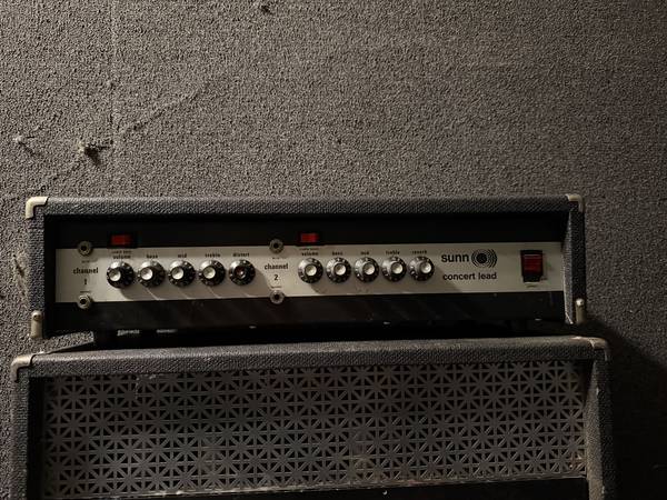 Sunn Concert Lead silverface Amp head 1