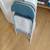 2 PADDED METAL FOLDING CHAIRS / BLUE & GREY 2 thumbnail