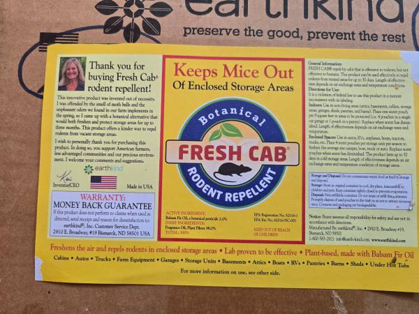 Fresh Cab Natural Rodent Repellent (16 Scent Pouches) 1