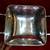 Silver Metal Serving Bowl/Dish w/ Beaded Handles 10" square 2 thumbnail