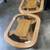 END TABLES - PAIR - OAK FRAME - GLASS TOP 3 thumbnail