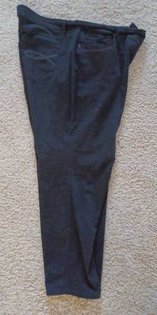 WOMENS GLORIA VANDERBUILT 18 W BLACK JEANS 1