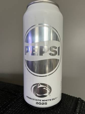 2025 Penn State White Out - Limited Edition Pepsi Can - Unopened 1