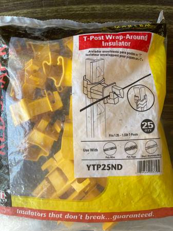 T-Post Wrap Around Insulators! New! 25 Pack! 1