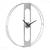 Round 22” Modern Silver Metal Wall Clock 3 thumbnail