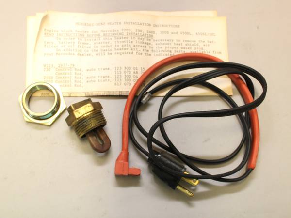 ‘62-23 Mercedes Block Heater Kit 1