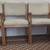 4 Dining Chairs Wood & Fabric Cushion 1 thumbnail