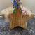 Gold Star Shaped Wicker Basket 1 thumbnail