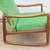 Teak High Back Rocking Chair mid century modern 11 thumbnail