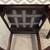 *Lot of 2 Unbranded Fabric Counter Stools, White/Gray Chevron* 4 thumbnail