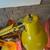 Vintage articulated yellow metal desk lamp 2 thumbnail