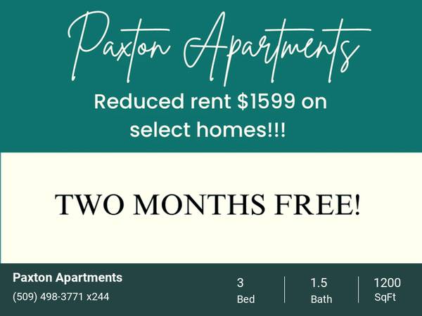 $1,599 / 3br - 1200ft2 - 3-Bedroom apartment for Rent! Get 2 MONTH'S FREE RENT NOW!64030803823105120