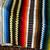 BEAUTIFUL LARGE VINTAGE AUTHENTIC 1950 HAND WOVEN FALSA FRINGE BLANKET 19 thumbnail