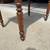 Antique Walnut Table w/2 Pressed Back Chairs-Set 3 thumbnail
