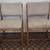 4 Dining Chairs Wood & Fabric Cushion 3 thumbnail