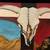 c1970 Surreal Abstract Western Oil Painting by C.M. Cunningham 3 thumbnail
