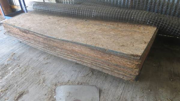 18 sheets of 3/4" OSB (23/32) 1