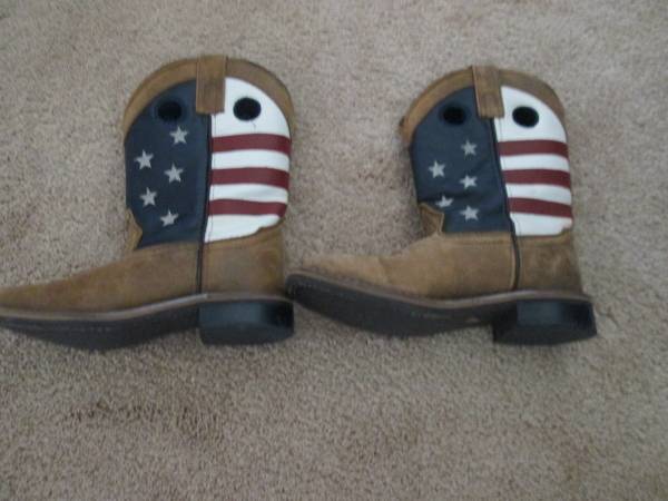 Boots, cowboy patriotic, boys Size 1.5 r 1