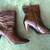 NINE WEST-BLACK LEATHER HIGH HEEL BOOTS-NEW 1 thumbnail