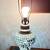 Vintage pierced Blanc de Chine Lamp - lights on top and bottom 15 thumbnail