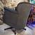 Punk professor black leather timothy oulton silver studd swivel chairs 2 thumbnail