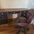 Nice unique desk and leather office chair 1 thumbnail