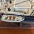 Vintage Flying Cloud Clipper Ship  6' long 4 1/2' tall, case & table 9 thumbnail