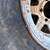One steel wagon wheel 6 lug 15x8 rim and old tire Chevy Toyota Nissan 3 thumbnail