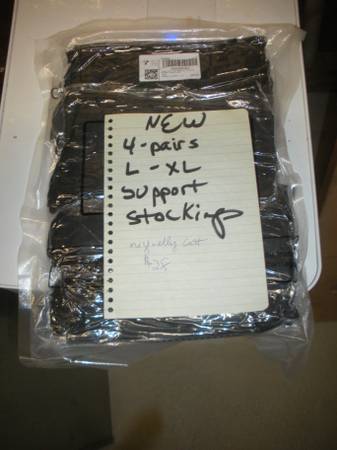 4 pair NEW RX strength support stockings, L/XL 1